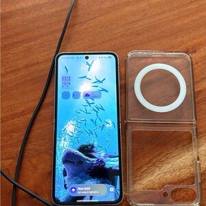 Black Smartphone with Clear Case